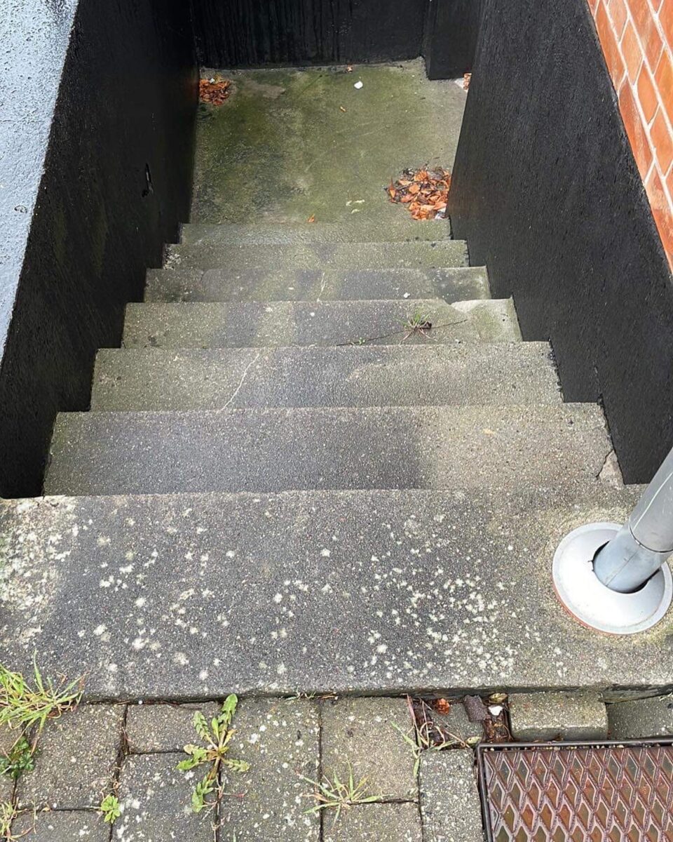Trapper før facaderens